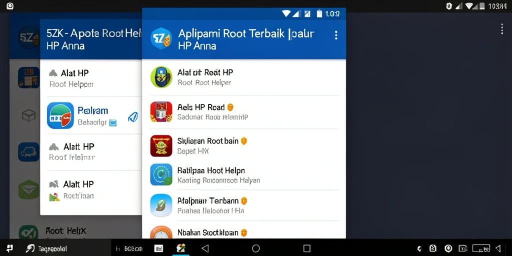 Screenshot antarmuka aplikasi Root Helper 5ZK yang menarik dan fungsional.
