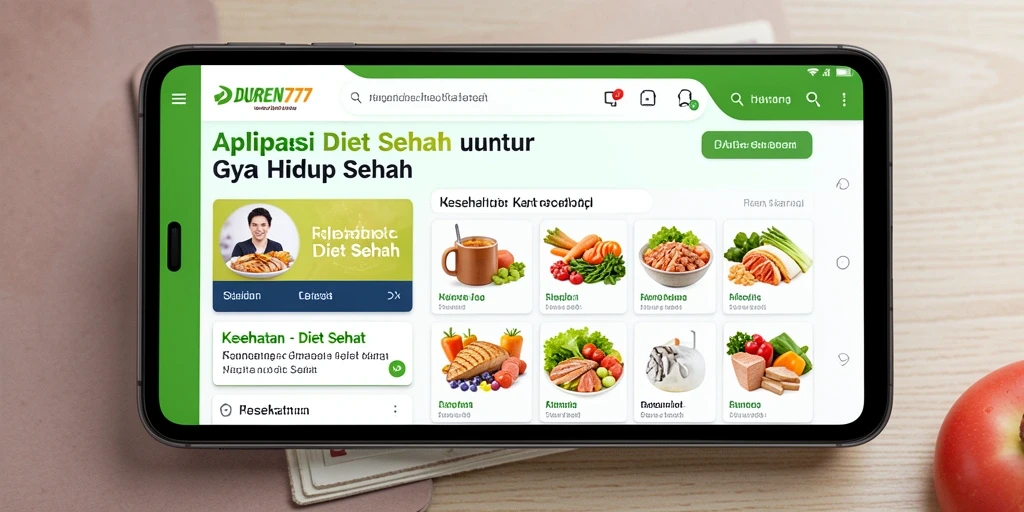 Antarmuka DUREN777 yang menarik untuk Diet Sehat.