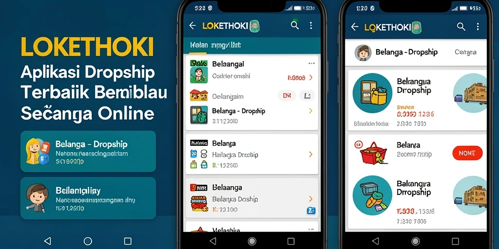Tampilan antarmuka LOKETHOKI yang informatif dan user-friendly untuk Dropship.