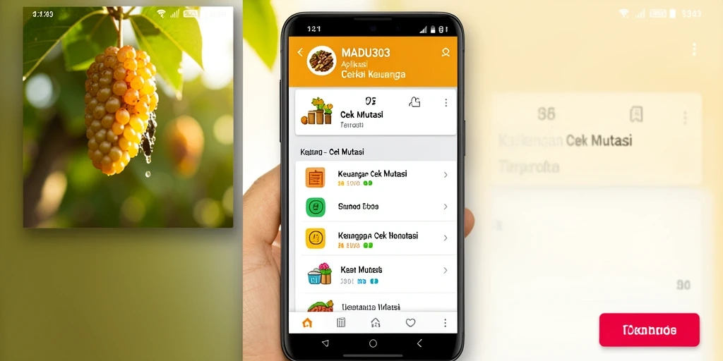 Tampilan antarmuka MADU303 untuk fungsi Cek Mutasi yang jelas dan informatif.