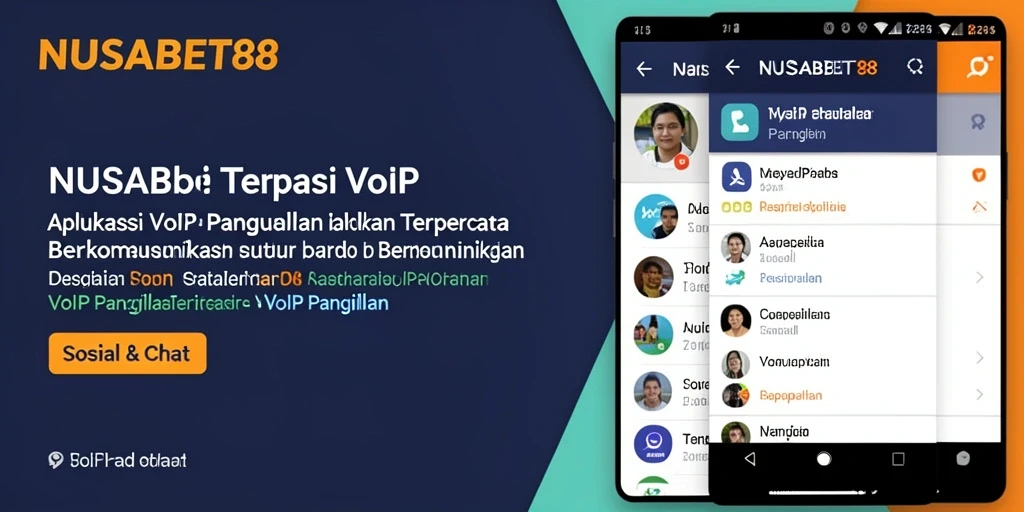 Antarmuka aplikasi NUSABET88 untuk VoIP Panggilan yang intuitif.