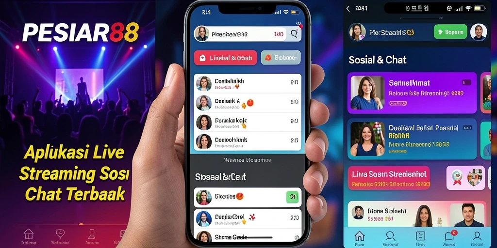 Antarmuka PESIAR88 yang menarik dan fungsional untuk Live Streaming.