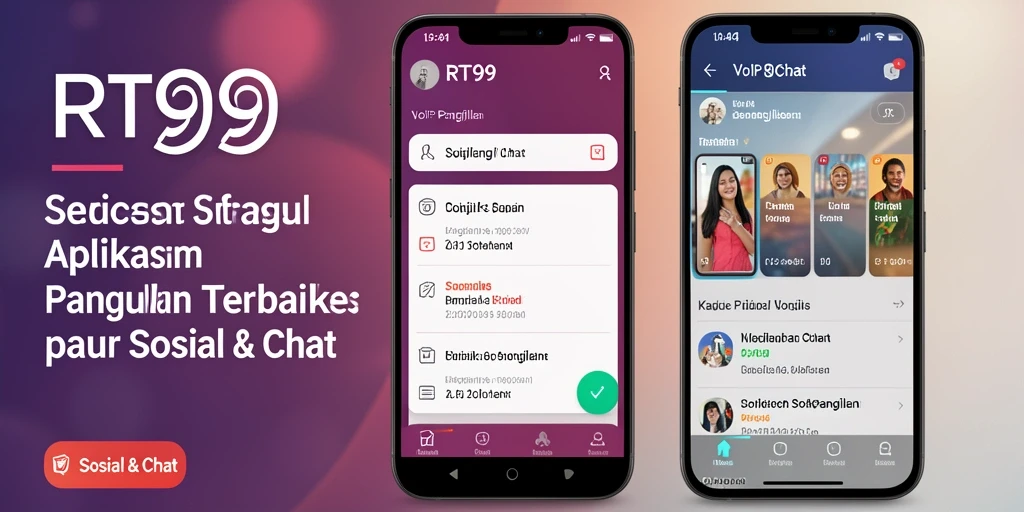 Tampilan antarmuka RT99 saat melakukan VoIP Panggilan.