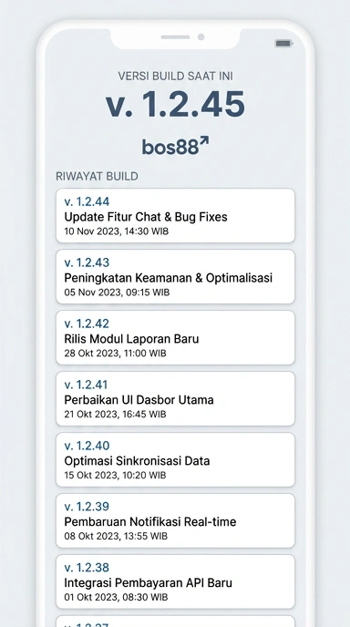 Riwayat Versi Aplikasi bos88 untuk Android